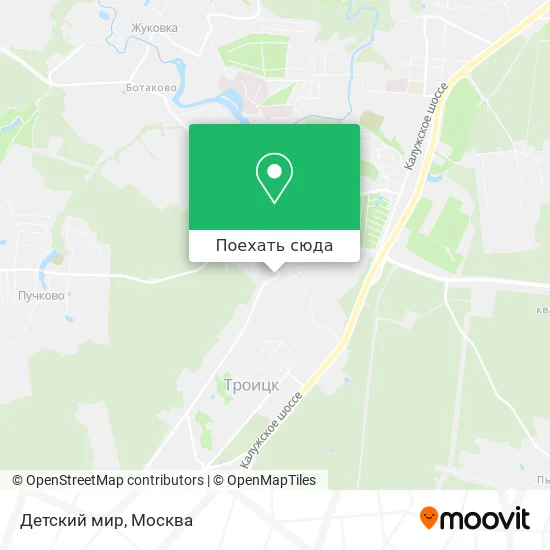 Карта Детский мир