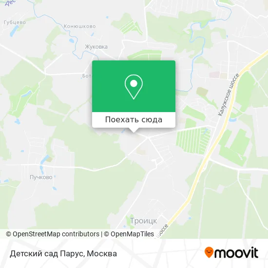 Карта Детский сад Парус