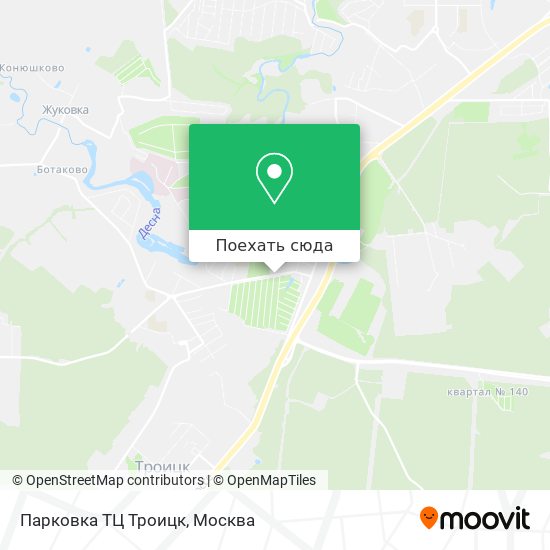 Карта Парковка ТЦ Троицк