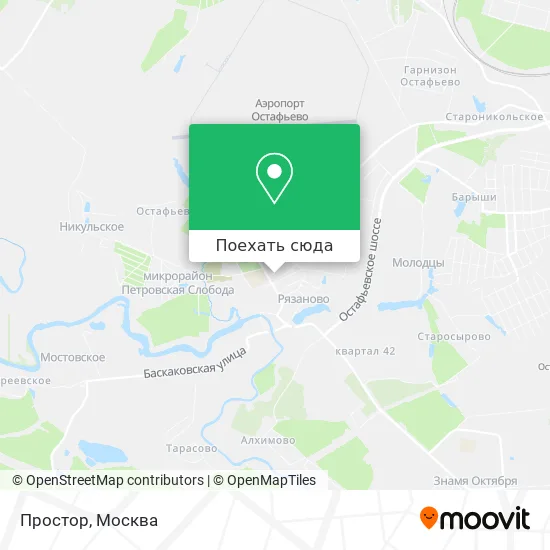 Карта Простор
