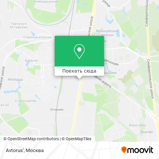 Карта Avtorus'