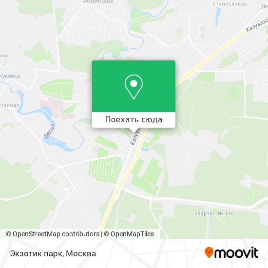 Карта Экзотик парк