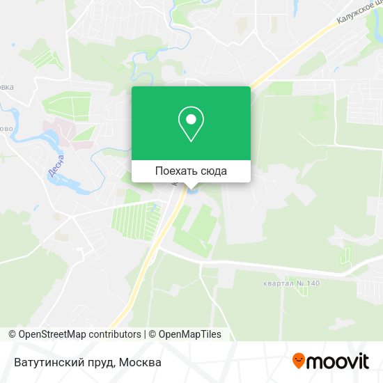 Карта Ватутинский пруд