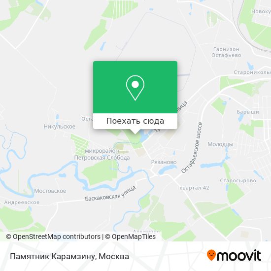 Карта Памятник Карамзину
