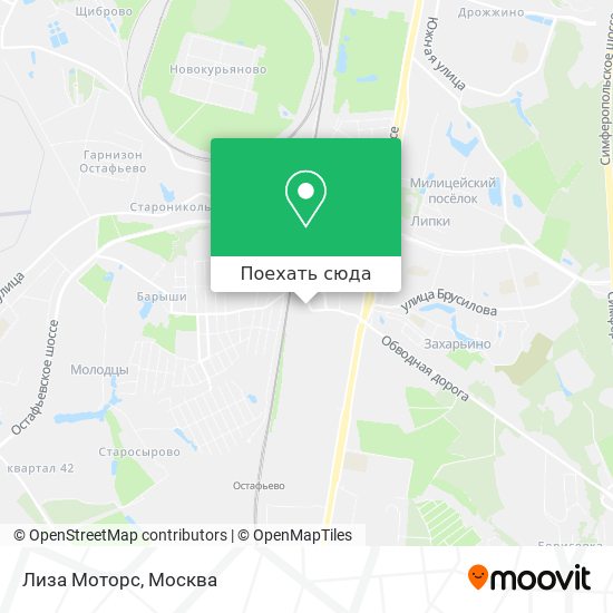 Карта Лиза Моторс