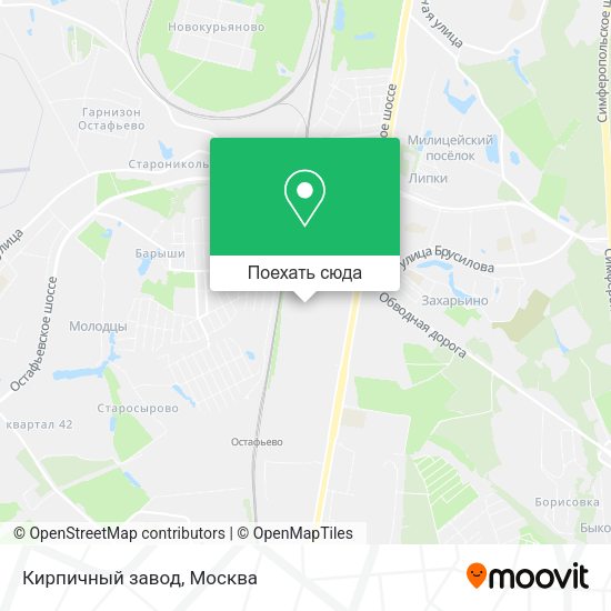 Карта Кирпичный завод