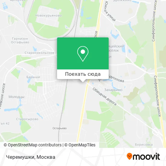 Карта Черемушки