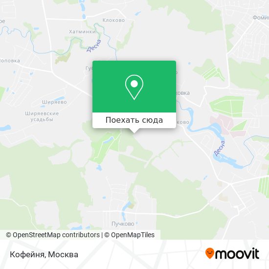 Карта Кофейня