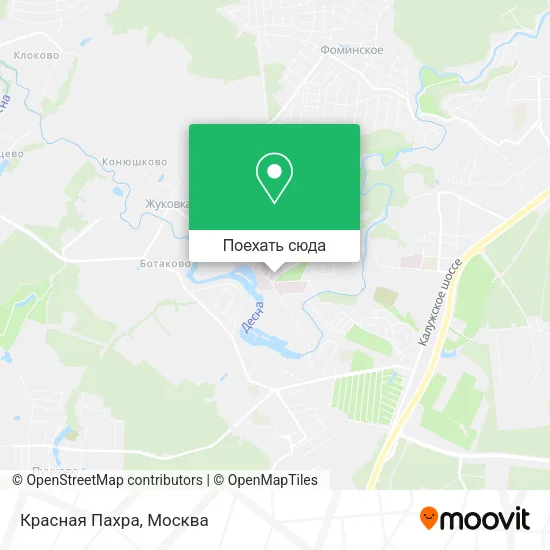 Карта Красная Пахра
