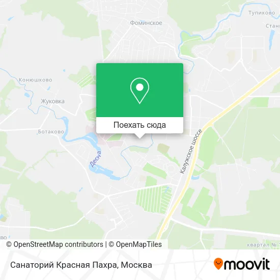 Карта Санаторий Красная Пахра