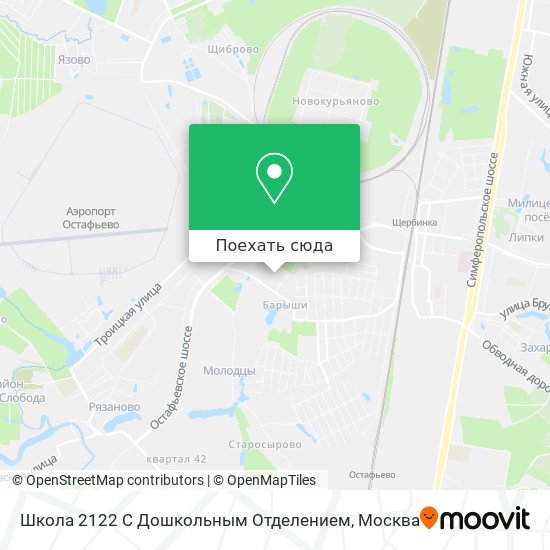 Карта Школа 2122 С Дошкольным Отделением