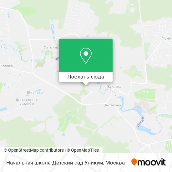 Карта Начальная школа-Детский сад Уникум