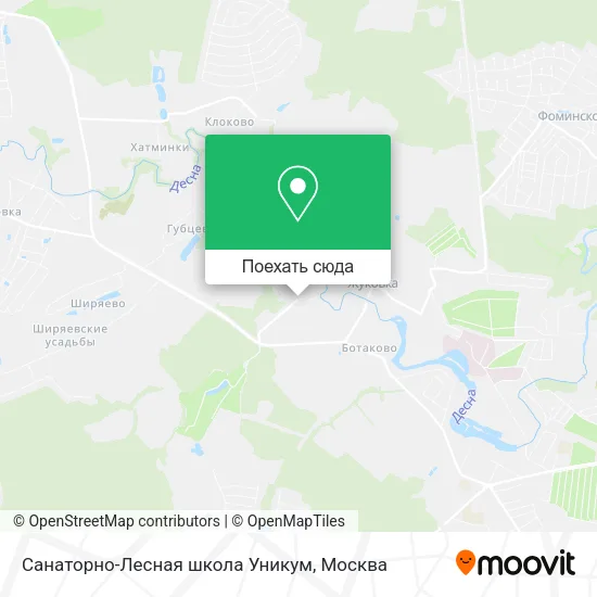 Карта Санаторно-Лесная школа Уникум