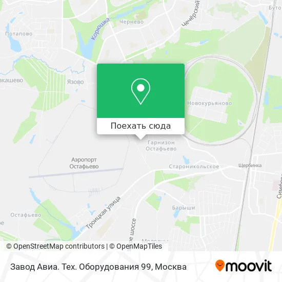 Карта Завод Авиа. Тех. Оборудования 99