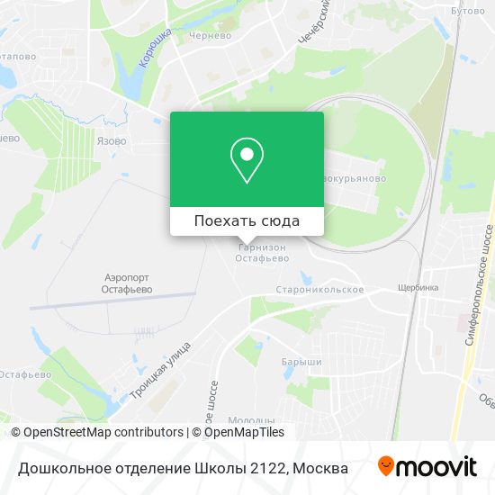 Карта Дошкольное отделение Школы 2122