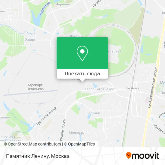 Карта Памятник Ленину