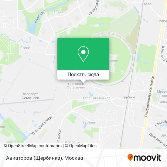 Карта Авиаторов (Щербинка)