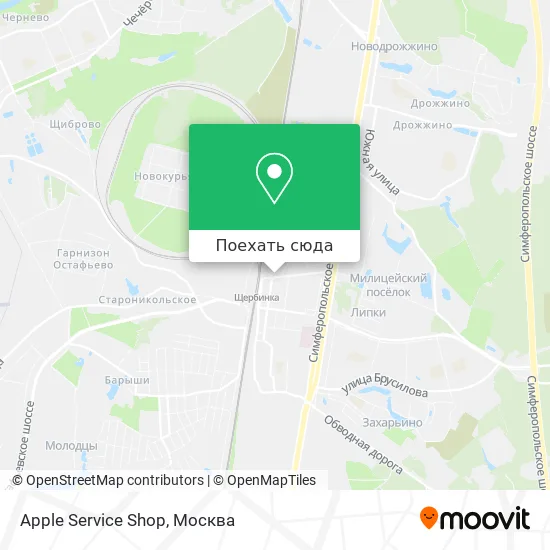 Карта Apple Service Shop