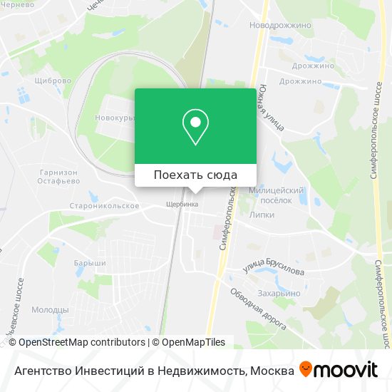 Карта Агентство Инвестиций в Недвижимость