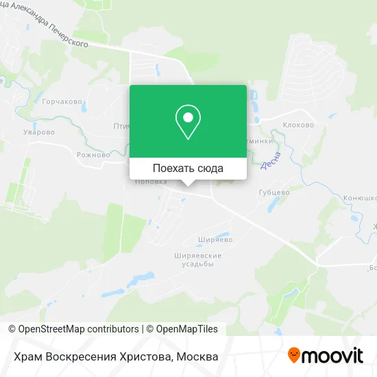 Карта Храм Воскресения Христова