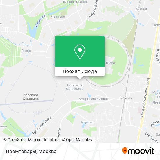 Карта Промтовары