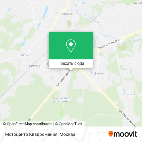 Карта Мотоцентр Квадромания
