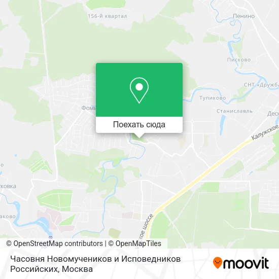 Карта Часовня Новомучеников и Исповедников Российских