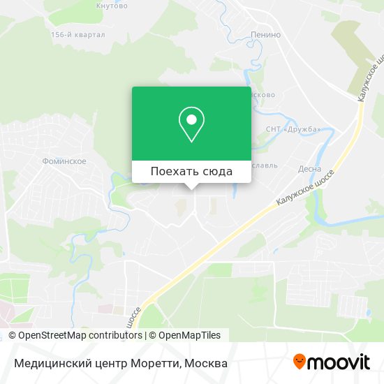 Карта Медицинский центр Моретти