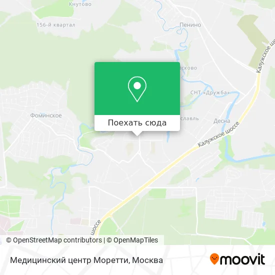 Карта Медицинский центр Моретти