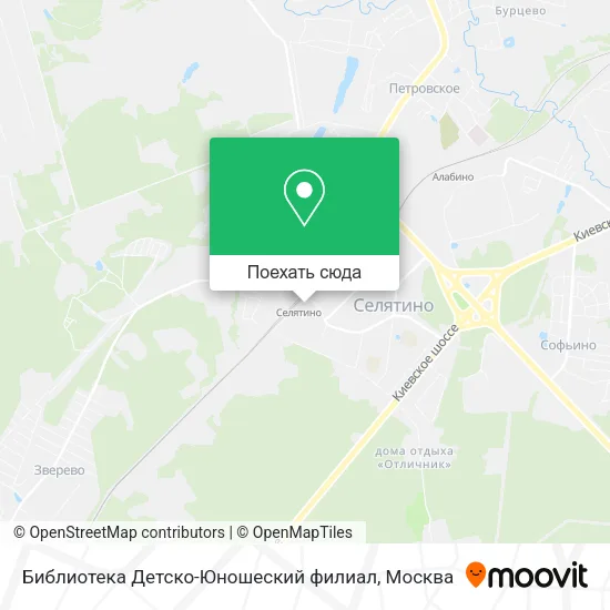 Карта Библиотека Детско-Юношеский филиал