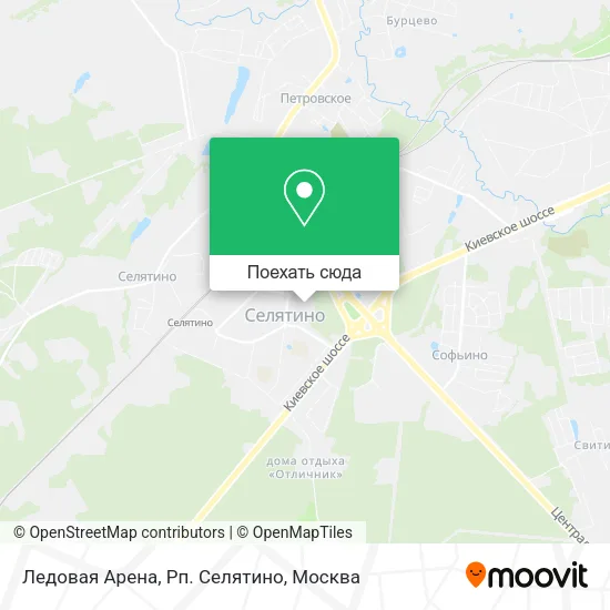 Карта Ледовая Арена, Рп. Селятино
