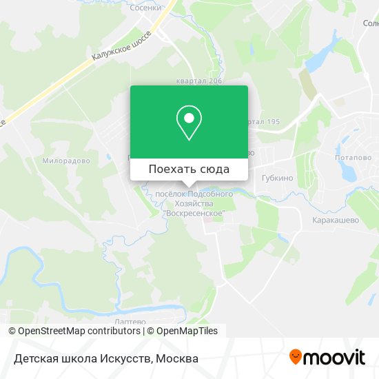 Карта Детская школа Искусств