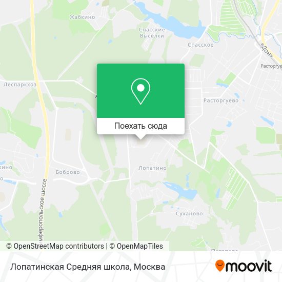 Карта Лопатинская Средняя школа