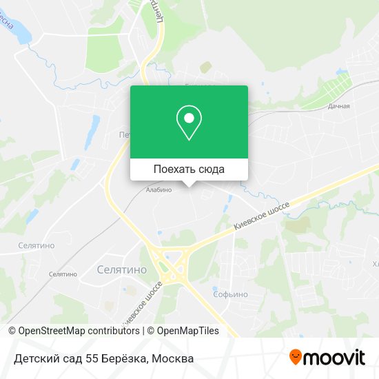 Карта Детский сад 55 Берёзка