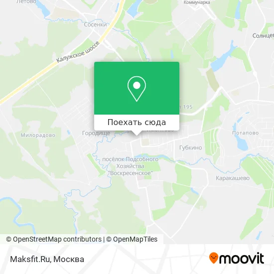 Карта Maksfit.Ru
