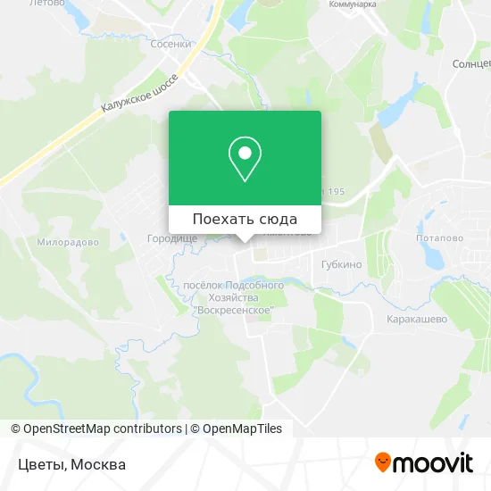 Карта Цветы