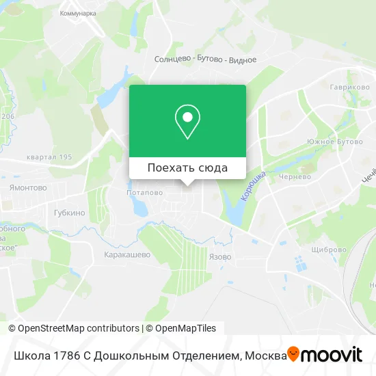 Карта Школа 1786 С Дошкольным Отделением