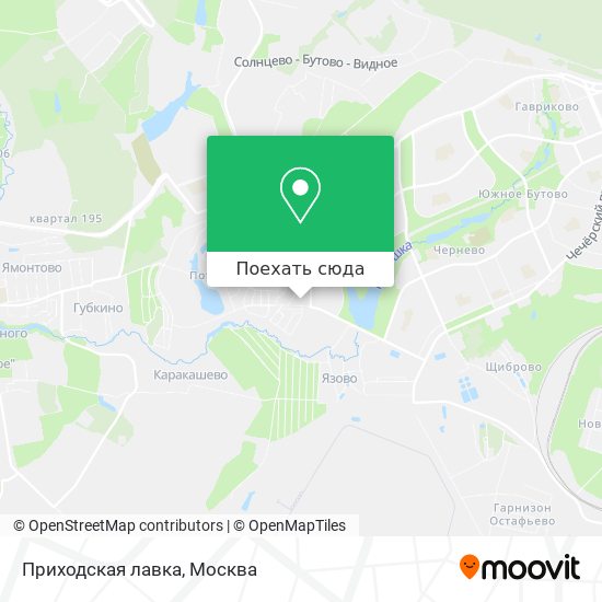 Карта Приходская лавка