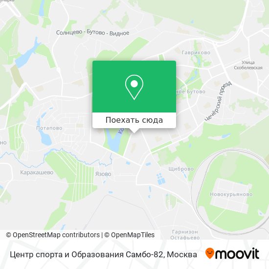 Карта Центр спорта и Образования Самбо-82