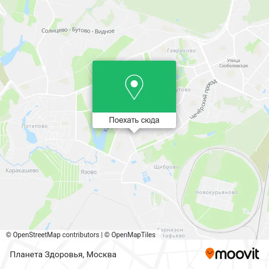 Карта Планета Здоровья