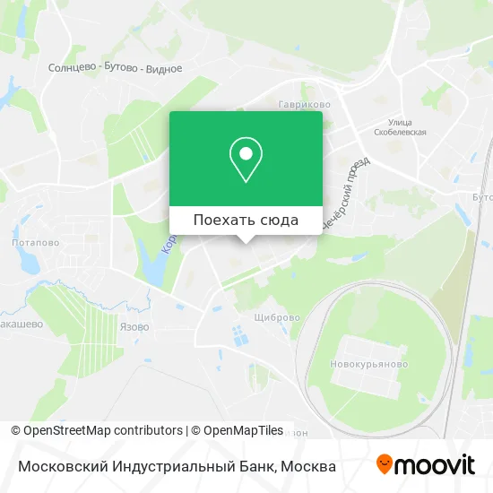 Карта Московский Индустриальный Банк