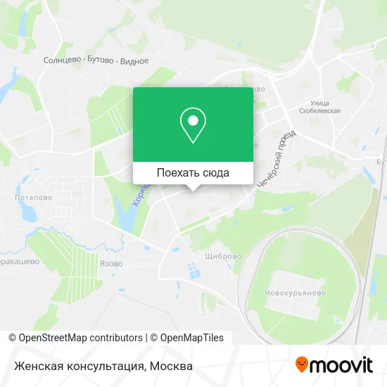 Карта Женская консультация