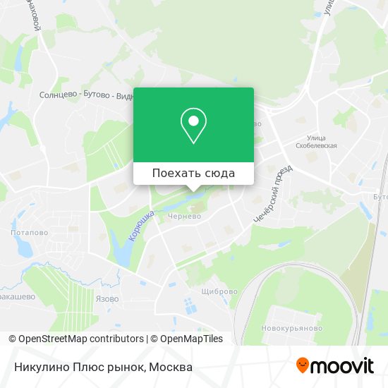 Карта Никулино Плюс рынок