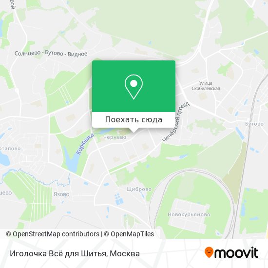 Карта Иголочка Всё для Шитья