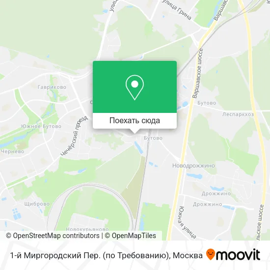 Карта 1-й Миргородский Пер. (по Требованию)