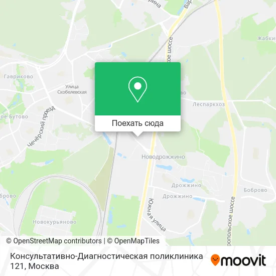 Карта Консультативно-Диагностическая поликлиника 121