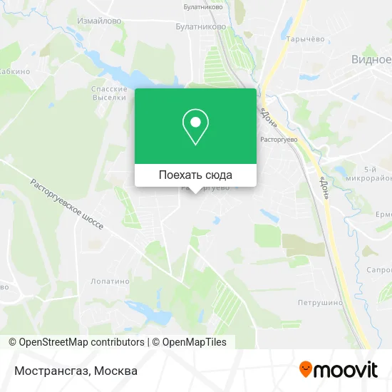 Карта Мострансгаз