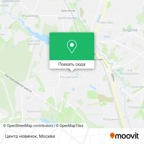 Карта Центр новинок