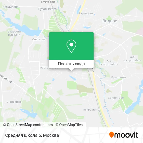 Карта Средняя школа 5
