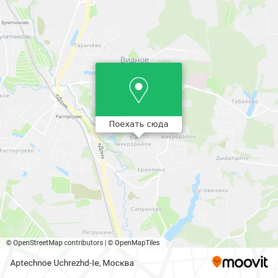 Карта Aptechnoe Uchrezhd-Ie